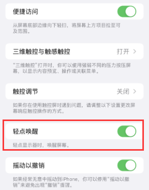 遂昌苹果授权维修站分享iPhone轻点无法唤醒怎么办