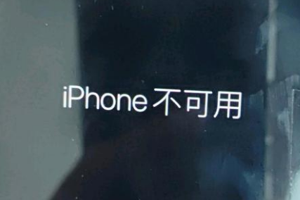 遂昌苹果服务网点分享锁屏界面显示“iPhone 不可用”如何解决 