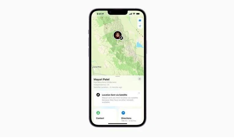 遂昌苹果14维修分享iPhone14系列中 FindMy功能通过卫星分享位置方法教程 